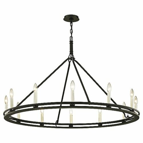 Troy Lighting Sutton Chandelier - Color: Black - F6237