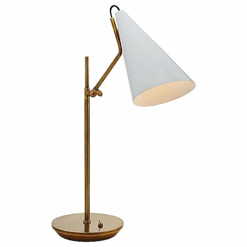 Visual Comfort Clemente Table Lamp - Color: White - ARN 3010HAB-WHT