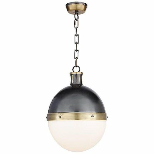 Visual Comfort Hicks Pendant Light - Color: Gold - Size: 18" - TOB 5063BZ/HAB-WG