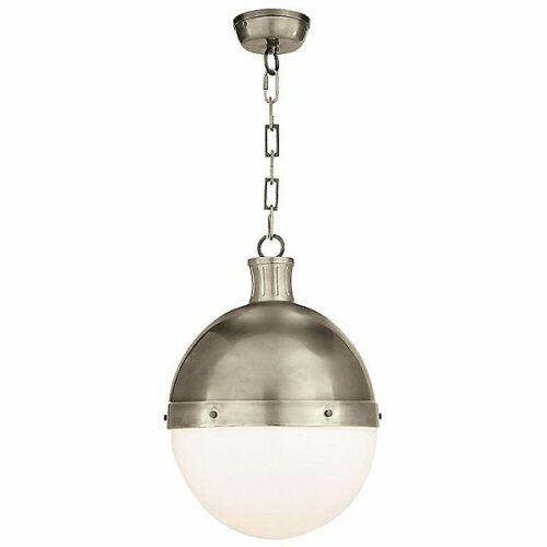 Visual Comfort Hicks Pendant Light - Color: Silver - Size: 18" - TOB 5063AN-WG