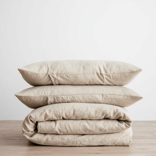 Linen Duvet Cover Set - Natural