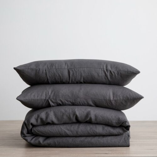 Linen Duvet Cover Set - Slate