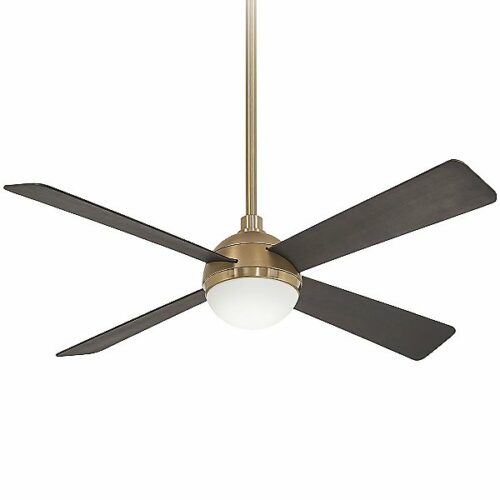 Minka Aire Orb Ceiling Fan - Color: Brass - F623L-BBR/SBR