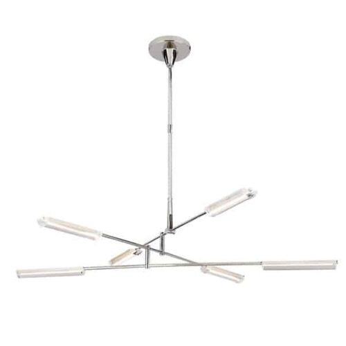 Visual Comfort Daley LED Large Chandelier - Color: Clear - Size: 6 light - RL 5321PN-CA