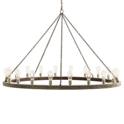 Arteriors Geoffrey Chandelier - Color: Grey - Size: Large - 84174