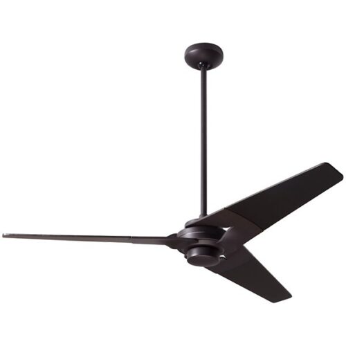 Modern Fan Company Torsion Ceiling Fan - Color: Matte - Number of Blades: 3 - Blade Color: Black - TOR-DB-52-BK-NL-001