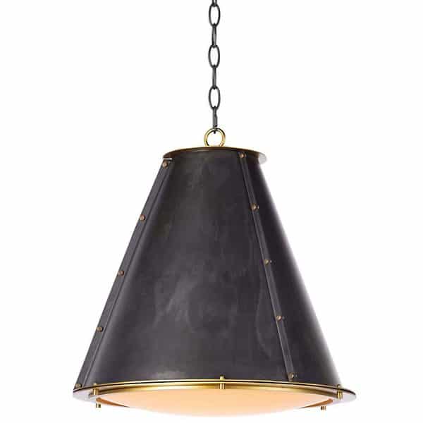 Regina Andrew French Maid Pendant Light - Color: Black - Size: 16" - 16-1220BBNB