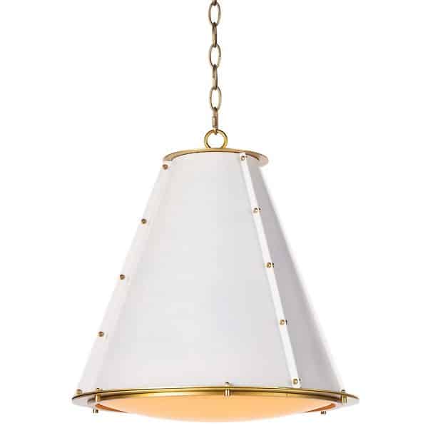 Regina Andrew French Maid Pendant Light - Color: White - Size: 16" - 16-1220WT
