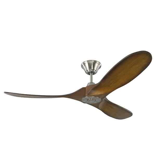 Visual Comfort Fan Maverick II Ceiling Fan - Color: Silver - Number of Blades: 3 - 3MAVR52BSKOA