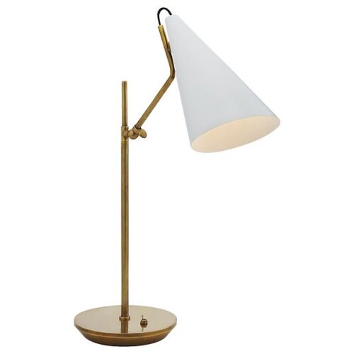 Visual Comfort Signature Clemente Table Lamp - Color: White - ARN 3010HAB-WHT